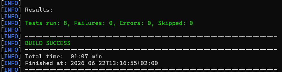 test result