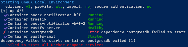 start postgresdb failed on changed db version