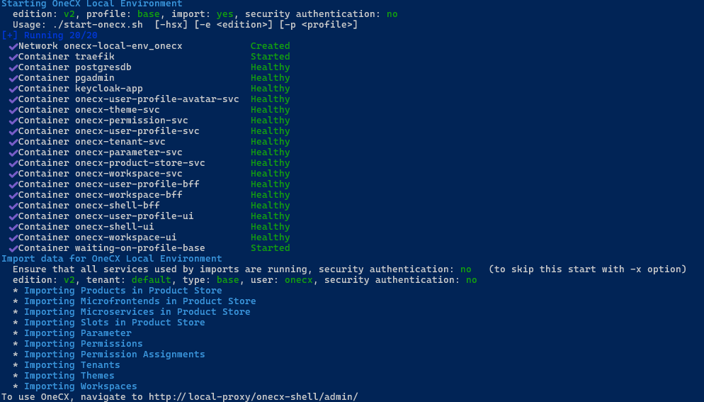 script start onecx.sh
