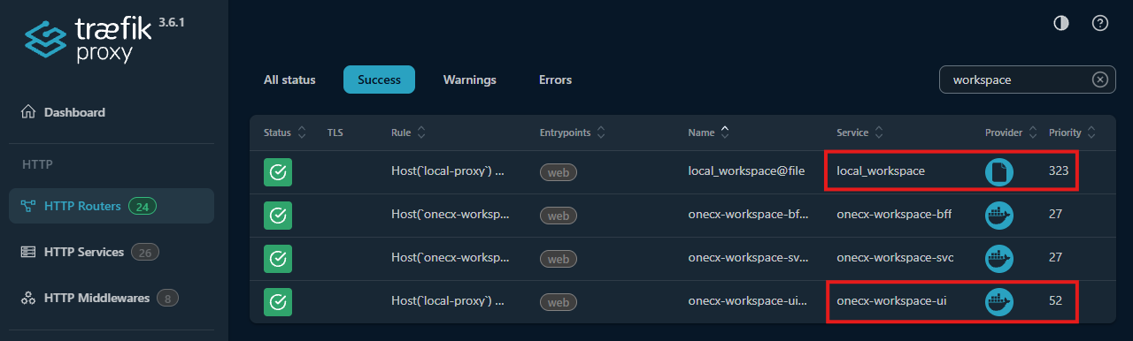 script toggle mfes.sh priotize routes