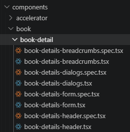 generated feature book detail react
